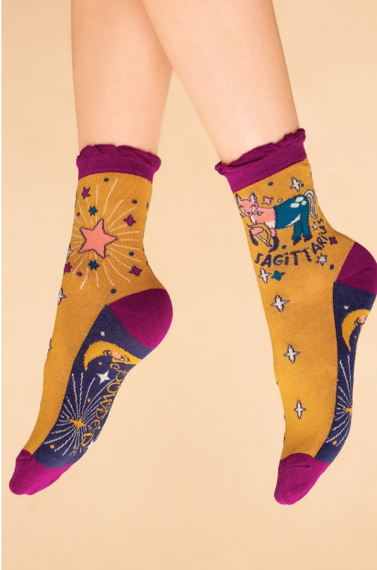 ZODIAC ANKLE SOCKS -SAGITTARIUS