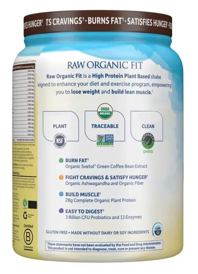 RAW ORGANIC FIT CHOCOLATE 461G