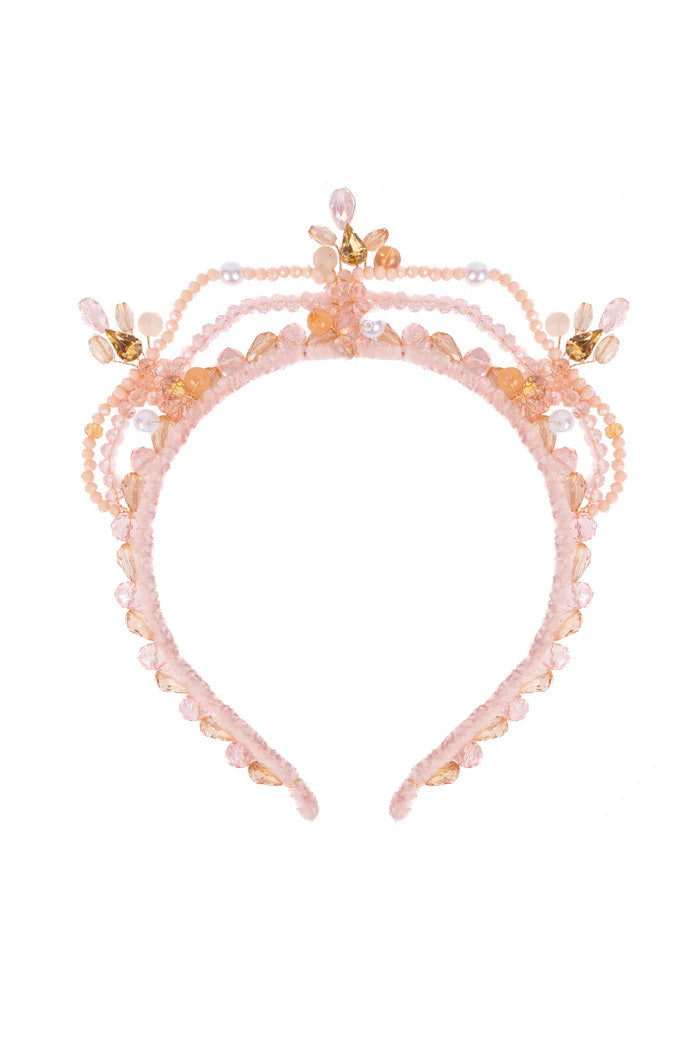 BLUSHING CRYSTALS BEADED TIARA