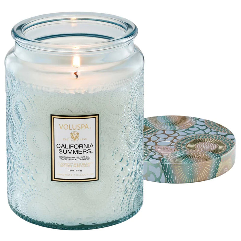CALIFORNIA SUMMERS LARGE JAR CANDLE