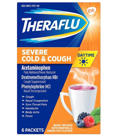 SEVERE COLD COUGH DAYTIME 6CT POWDER