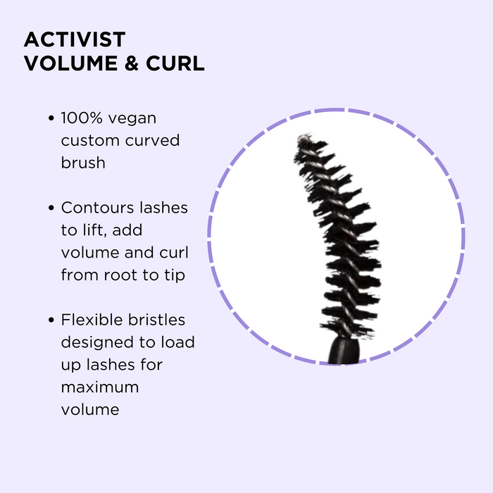 ACTIVIST VOLUME CURL MASCARA BLACK