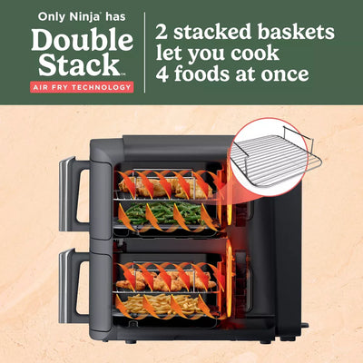 NINJA AIR FRYER DOUBLE STACK XL
