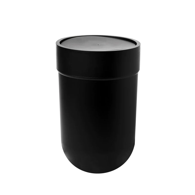 TOUCH WASTE CAN WITH LID BLACK