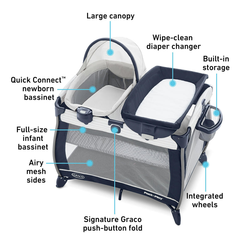 PACK N PLAY PORTABLE BASSINET- ALEX