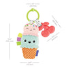 INFANTINO PLUSHY PAL  TEETHER - ICE CREAM