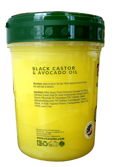 BLACK CASTOR + AVOCADO OIL STYLING GEL 32 OZ
