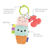 INFANTINO PLUSHY PAL  TEETHER - ICE CREAM