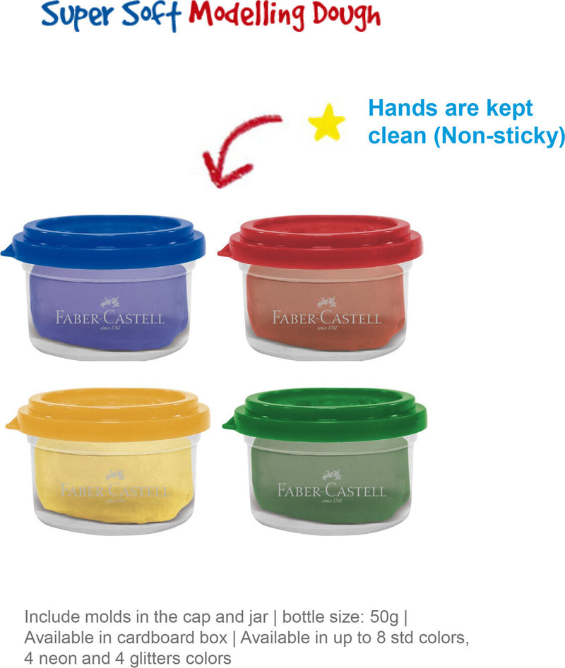 LITTLE CREATIVES MODELLING DOUGH - 4 COUNT