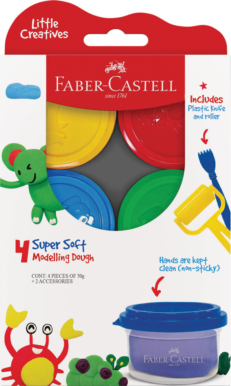 LITTLE CREATIVES MODELLING DOUGH - 4 COUNT
