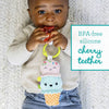 INFANTINO PLUSHY PAL  TEETHER - ICE CREAM