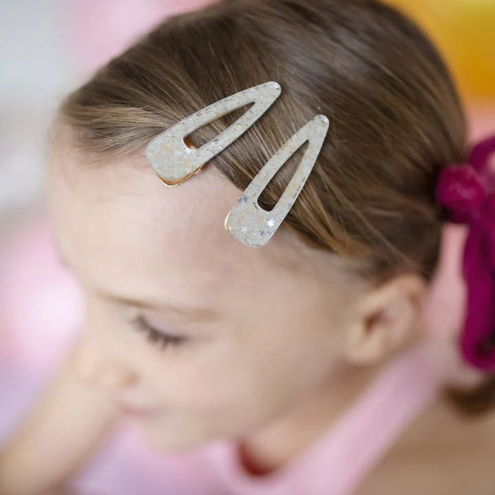 2 PIECE BOUTIQUE GEL SPARKLE HAIRCLIPS