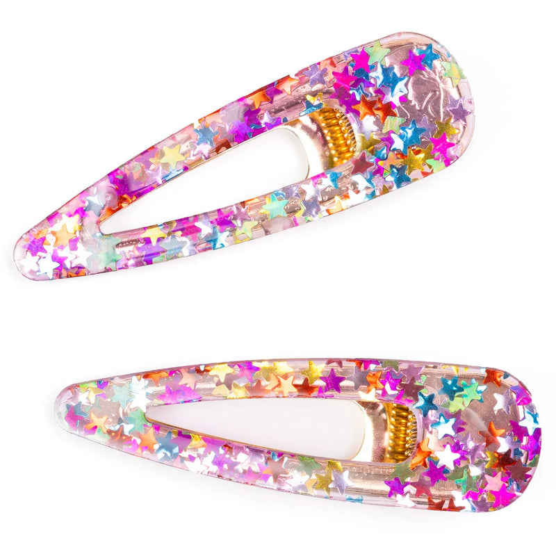 2 PIECE BOUTIQUE GEL SPARKLE HAIRCLIPS