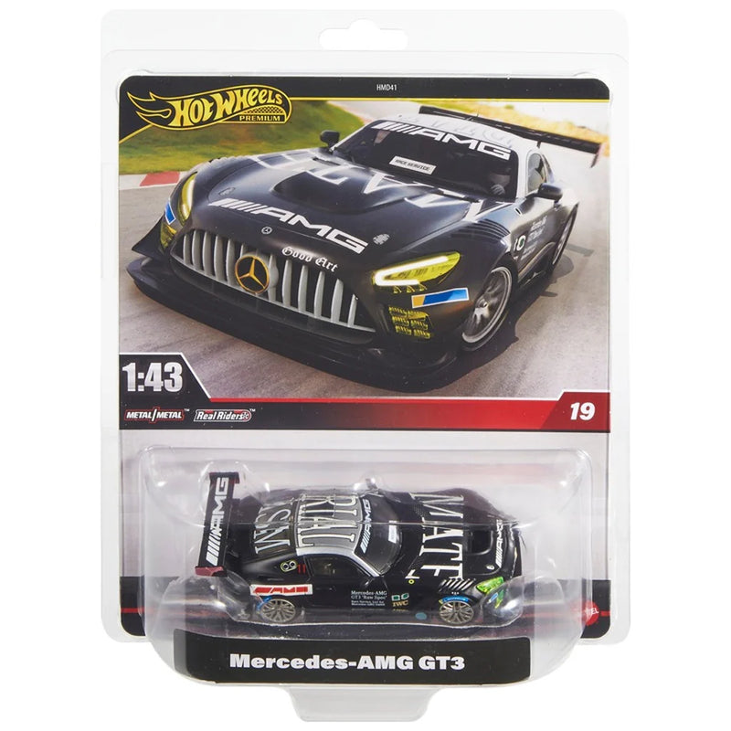 HOT WHEELS PREMIUM 1:43 MERCEDES AMG GT3 SILVER