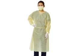 ISOLATION GOWN 35GM PE FILM COATED