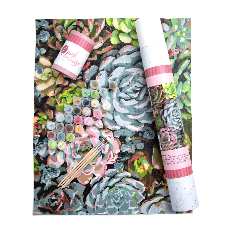 PAINT BY NUMBER -SENSITIVE SUCCULENTS