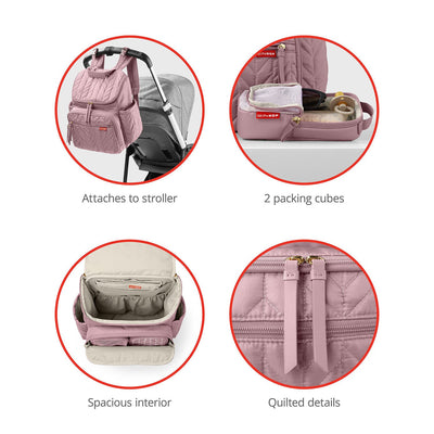 MAUVE FORMA DIAPER BACKPACK