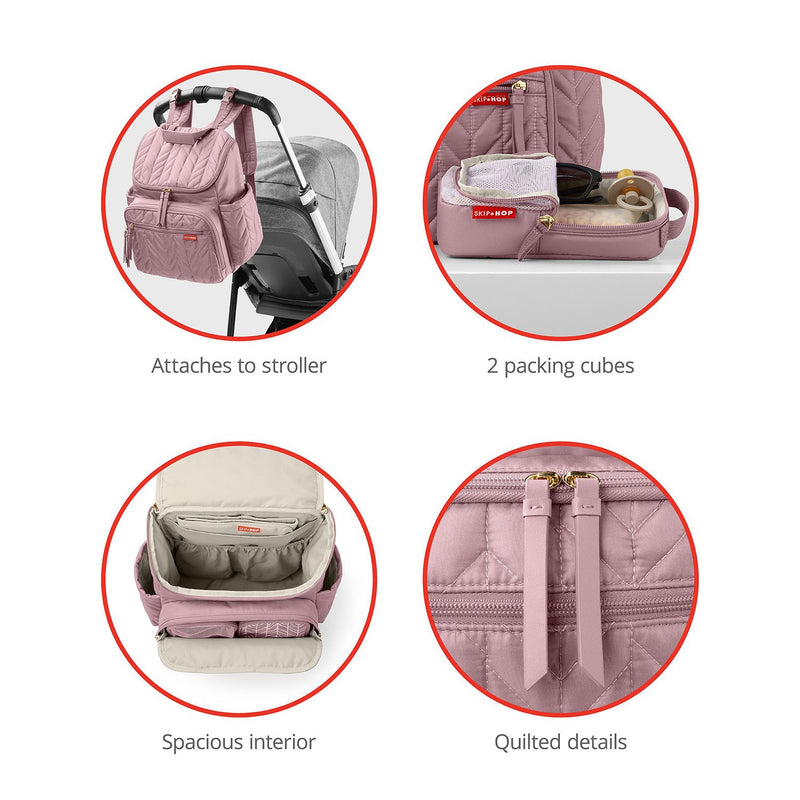 MAUVE FORMA DIAPER BACKPACK