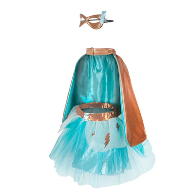 3 PIECE SUPER-DUPER TUTU WITH CAPE & MASK SIZE 4-6