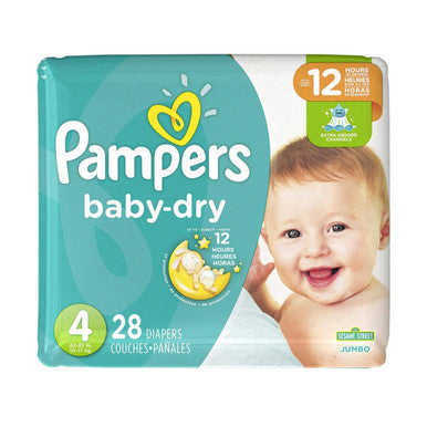 PAMPERS DRY BABY SZ4 28S