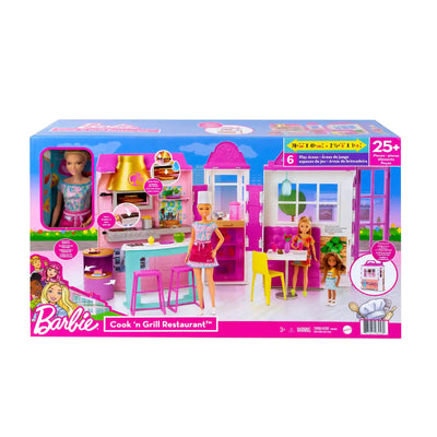 BARBIE COOK`N GRILL RESTURANT DOLL AND PLAYSET