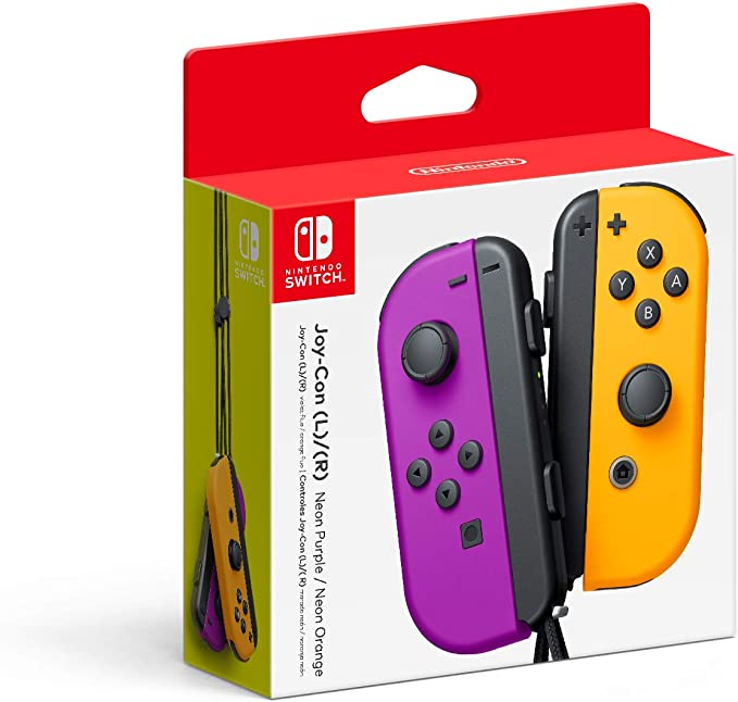 SWITCH NEON JOY-CON PURPLE+ORANGE