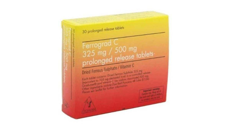 FERROGRAD C TABLETS 325/500 30S