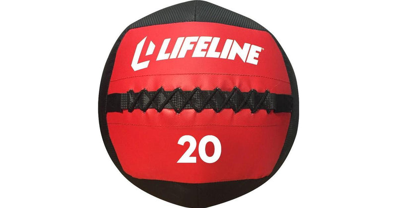 WALL BALL 20LB - BLACK W/ RED