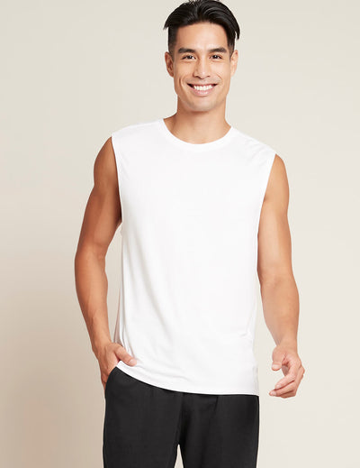 MEN'S ACTIVE MUSCLE TEE WHITE